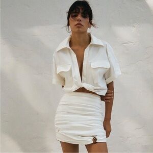 NWOT Zara Crop Top with Knot Sz S